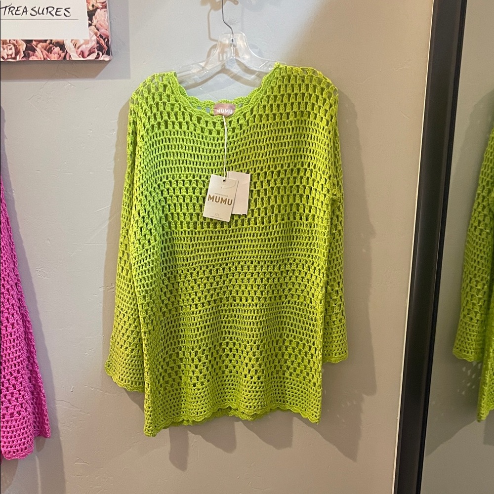 Show Me Your MuMu Lime Green Swim Coverup